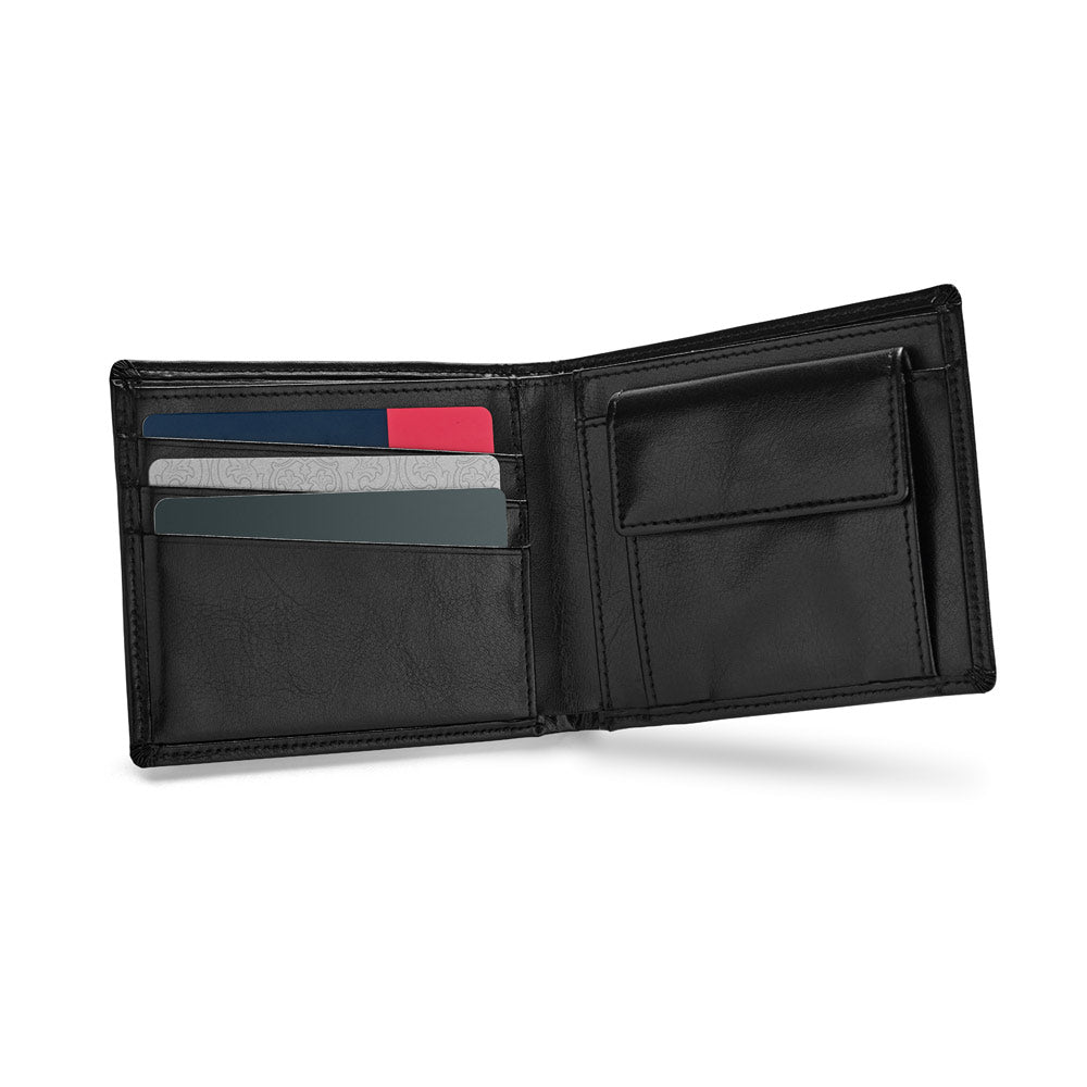 Leather wallet with RFID blocking
