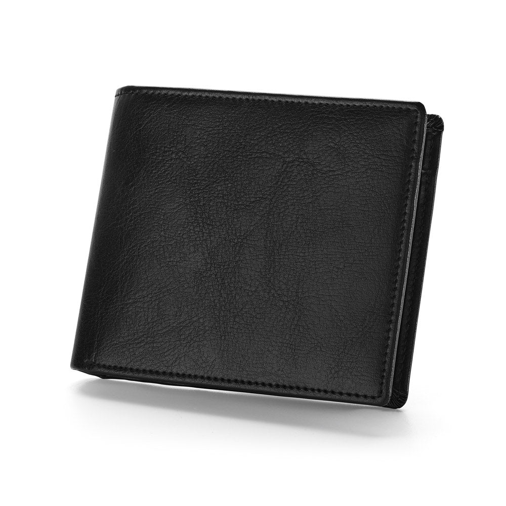 Leather wallet with RFID blocking