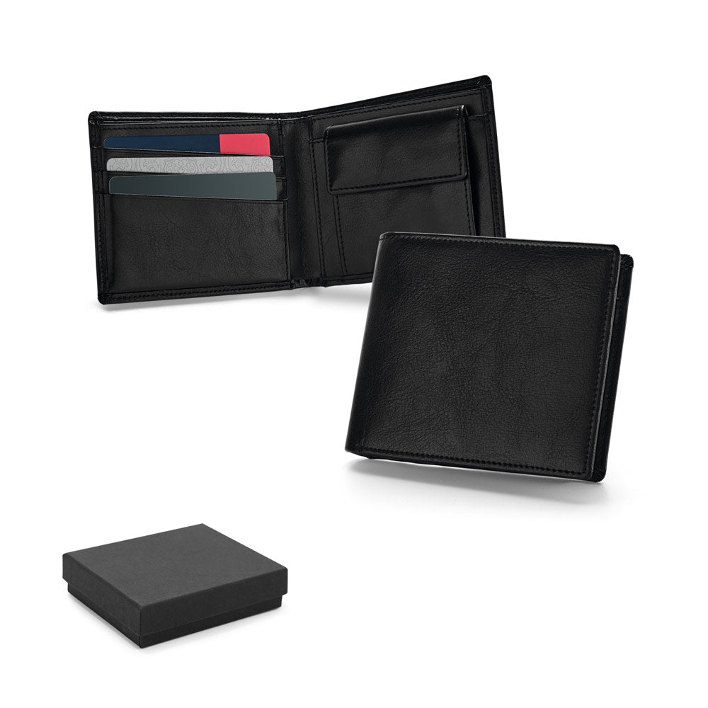 Leather wallet with RFID blocking