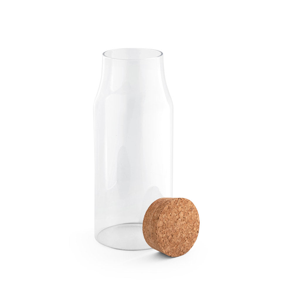 Glass bottle with cork lid 800 mL