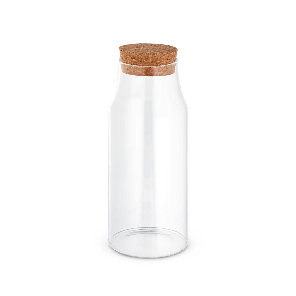 Glass bottle with cork lid 800 mL