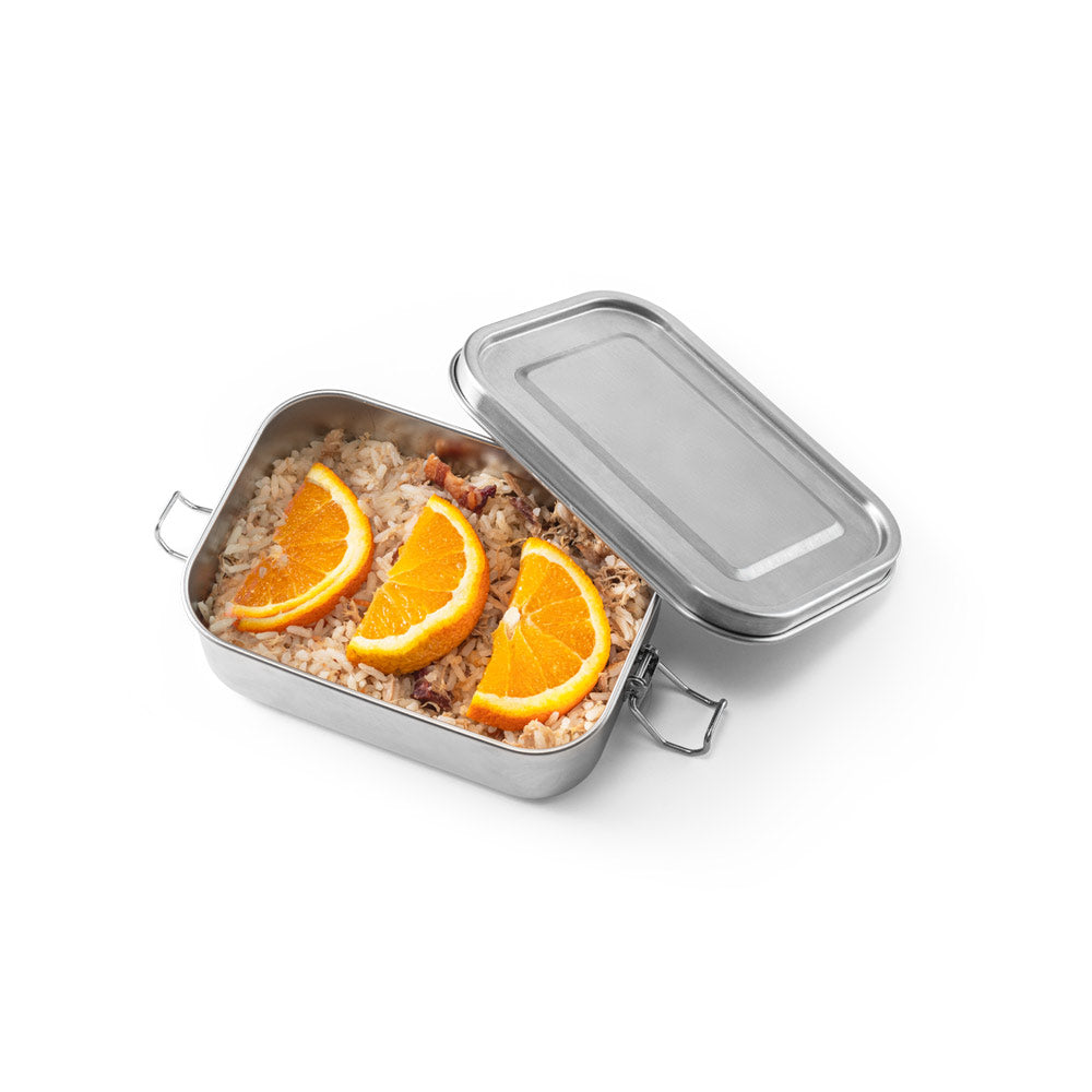 Lunch bag. Robust airtight box in stainless steel (90% recycled) 750 mL