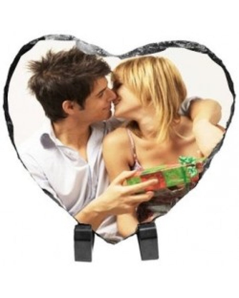 Pedra Forma Coração personalizável com foto