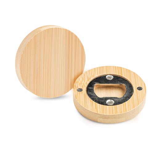 Bamboo coaster with capper
