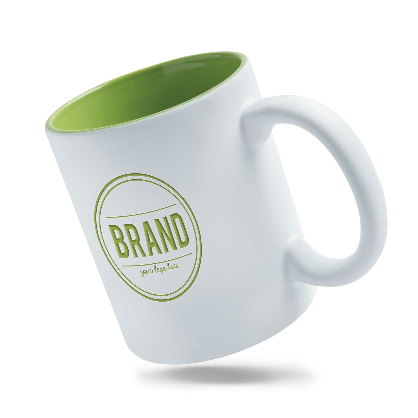 Ceramic mug with matte exterior, 325ml 