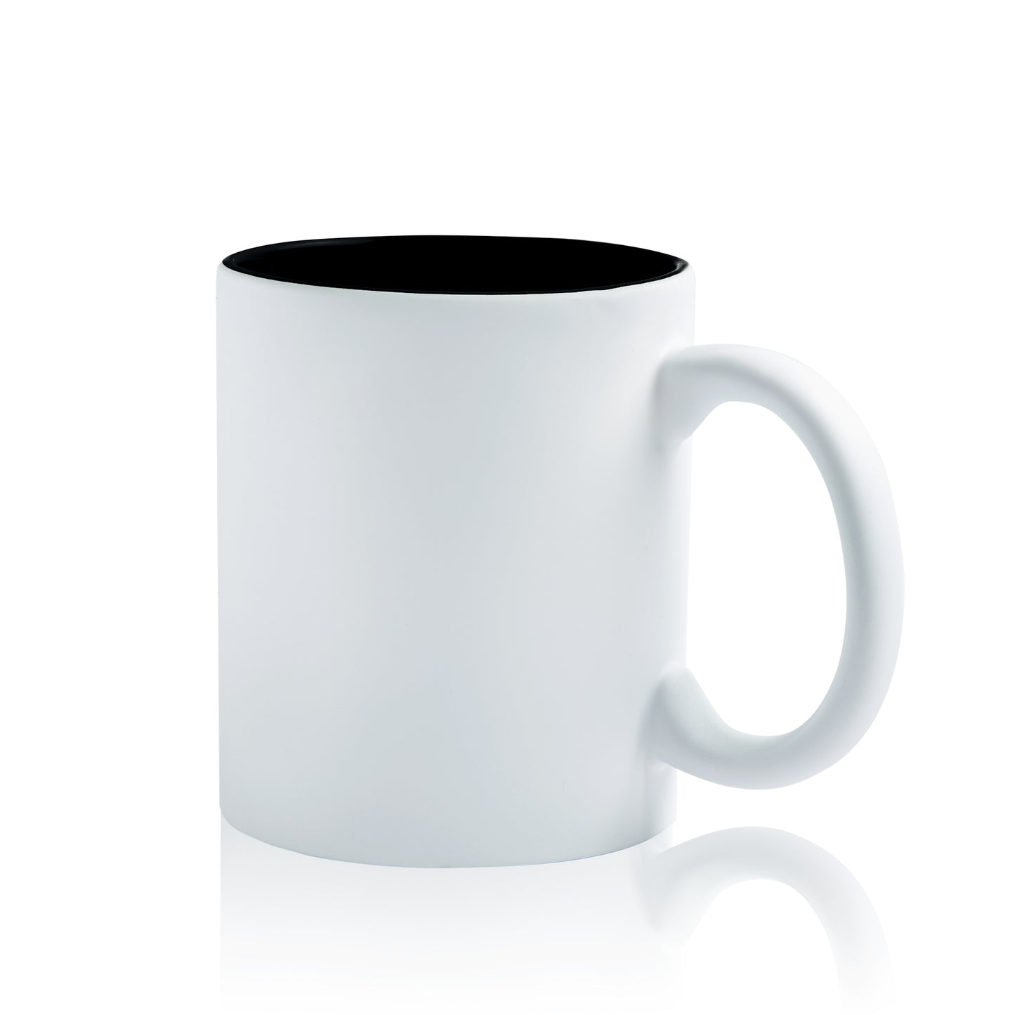 Ceramic mug with matte exterior, 325ml 