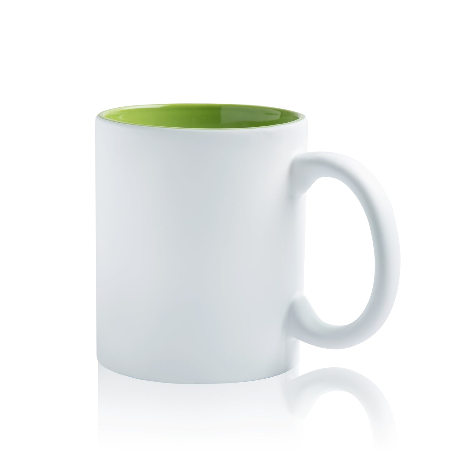 Ceramic mug with matte exterior, 325ml 