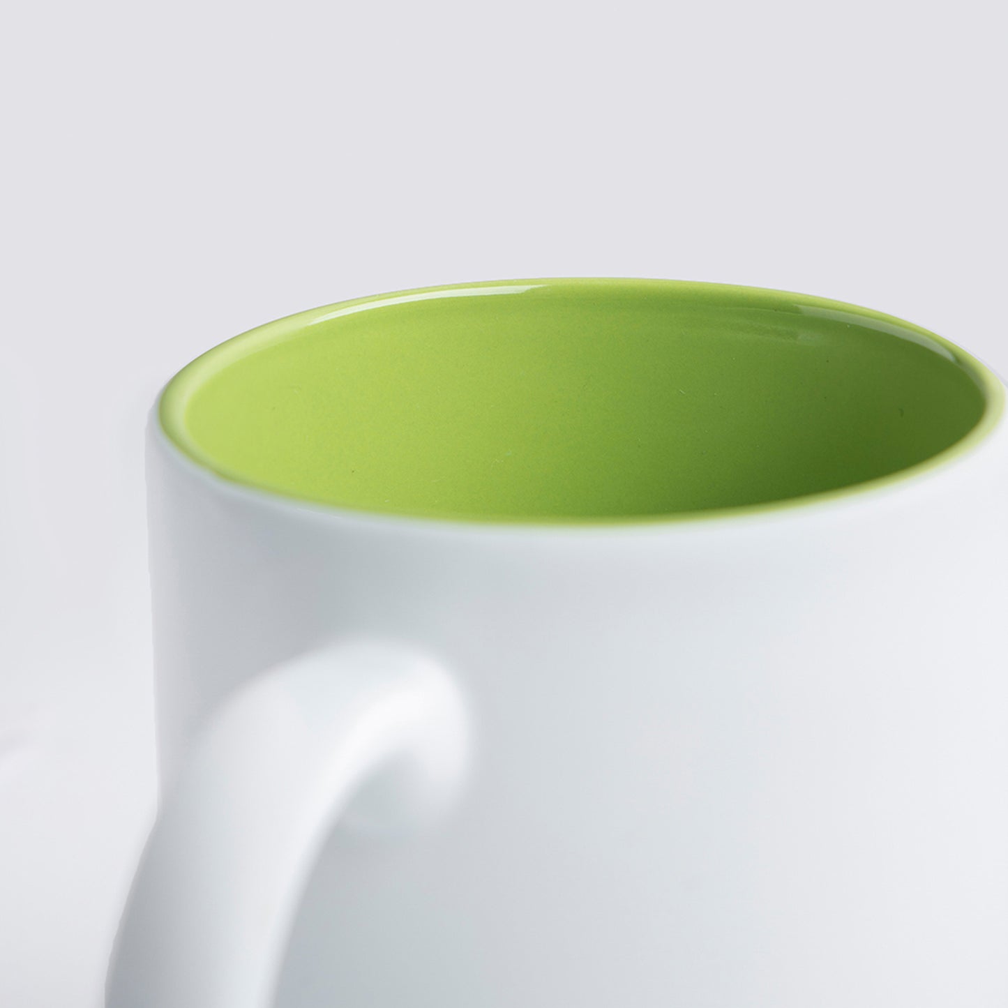 Ceramic mug with matte exterior, 325ml 