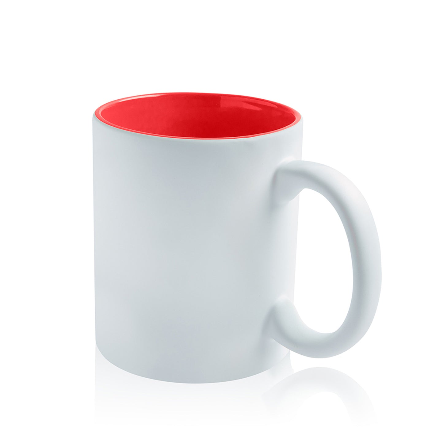 Ceramic mug with matte exterior, 325ml 