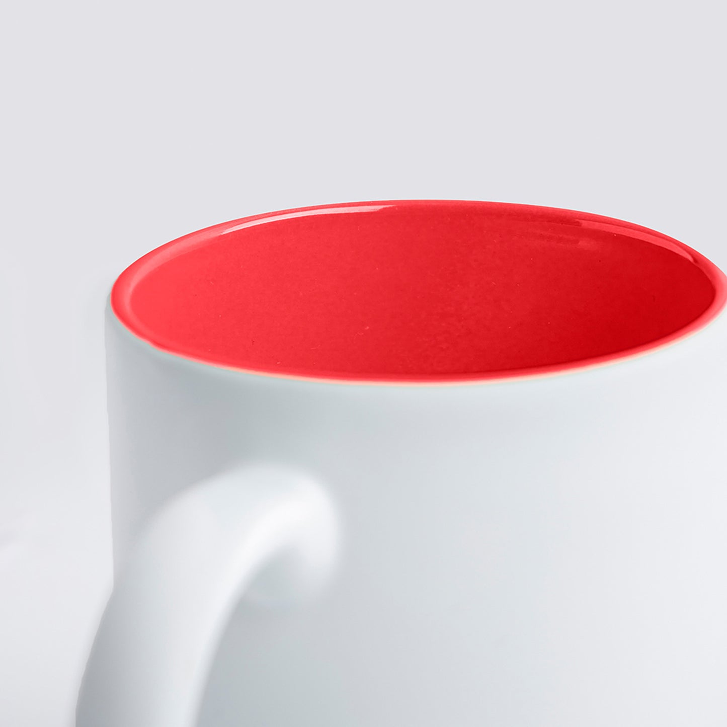Ceramic mug with matte exterior, 325ml 