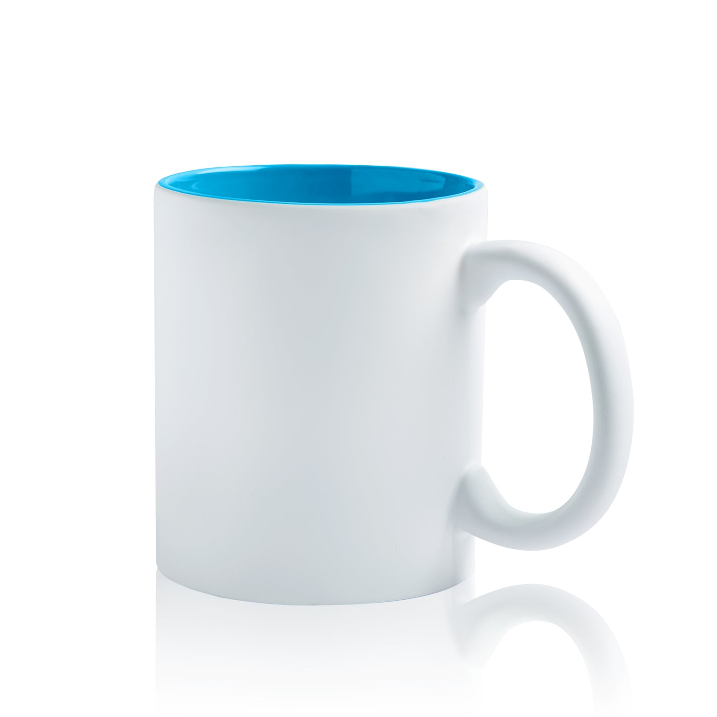Ceramic mug with matte exterior, 325ml 
