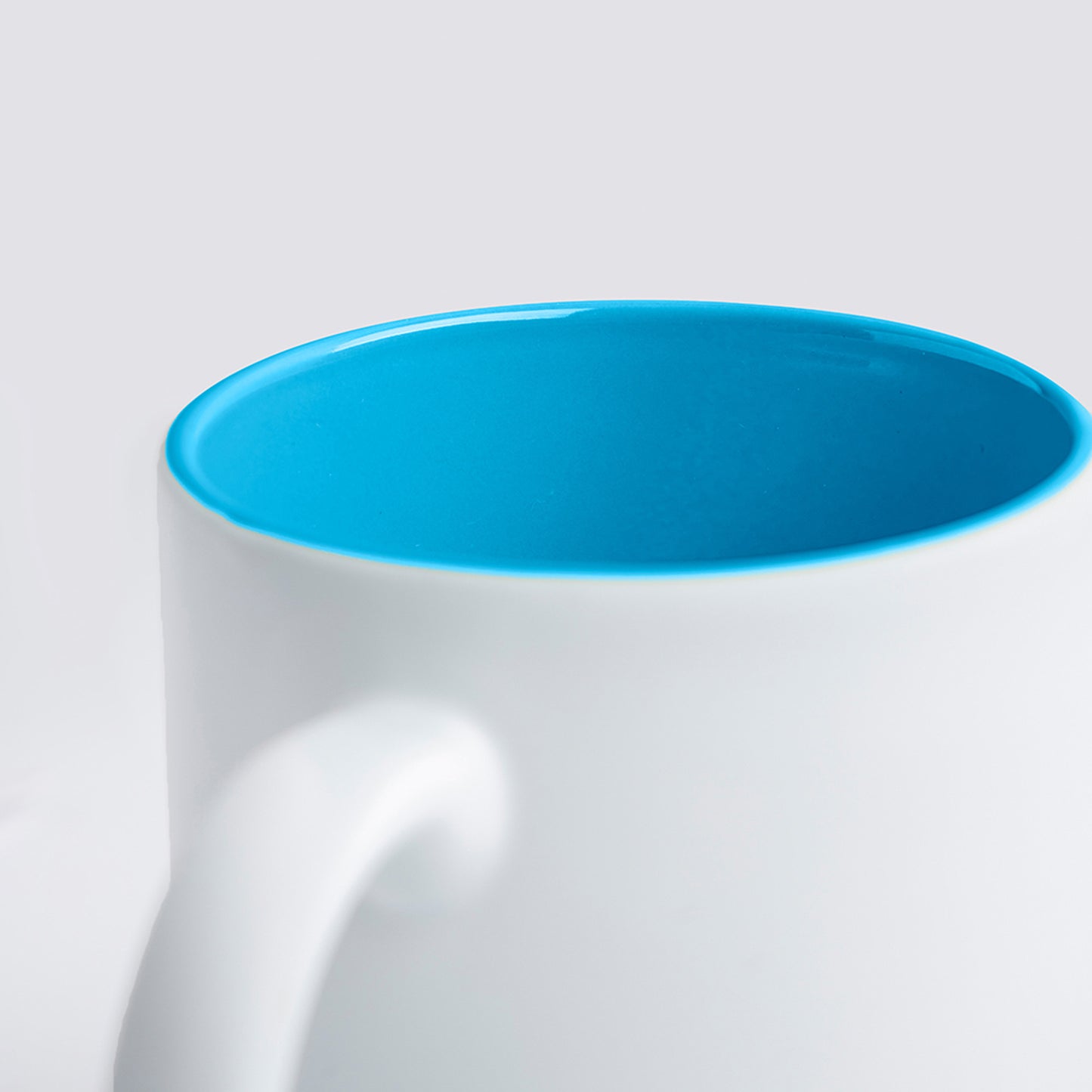 Ceramic mug with matte exterior, 325ml 