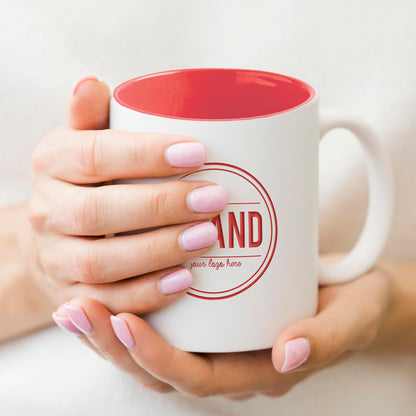 Ceramic mug with matte exterior, 325ml 