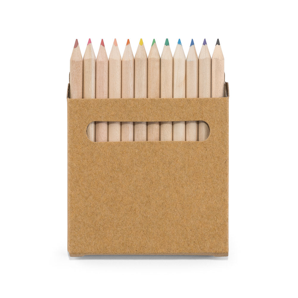 Box with 12 colored pencils
