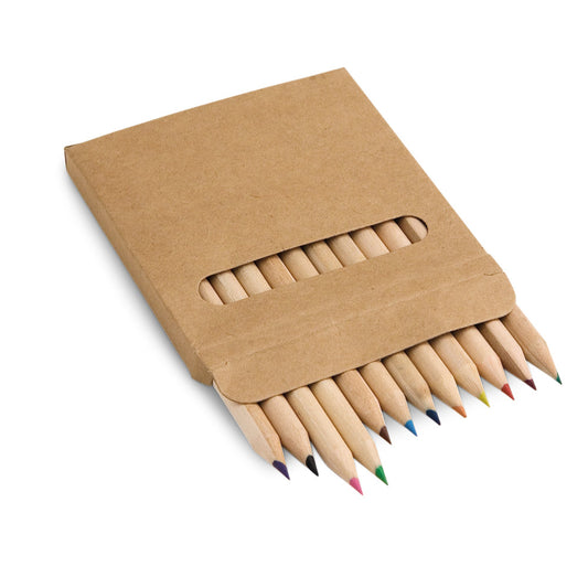 Box with 12 colored pencils
