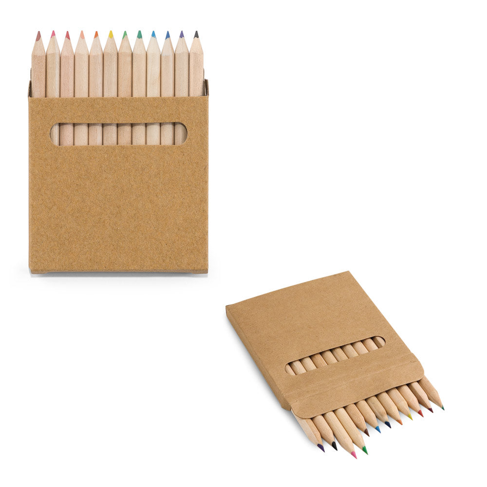 Box with 12 colored pencils