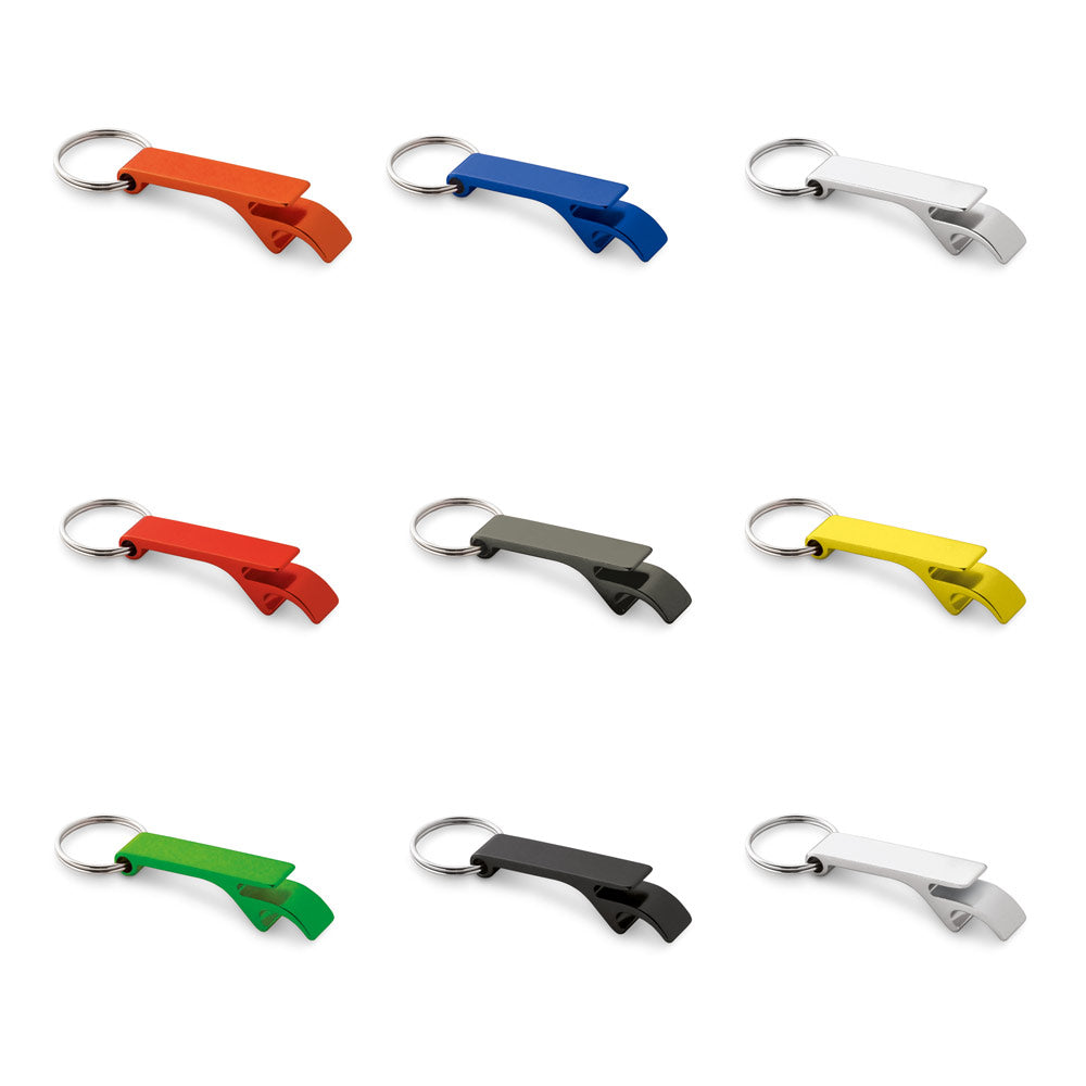 Keychain with capsule opener