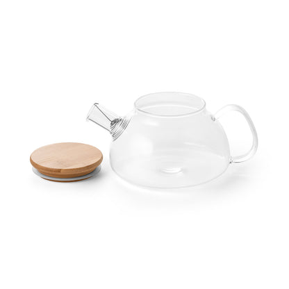 Borosilicate glass teapot with bamboo lid 750 mL