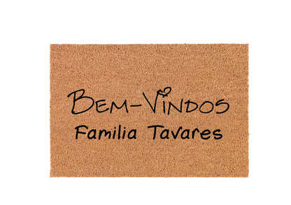 Tapete de entrada personalizável