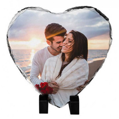 Pedra Forma Coração personalizável com foto